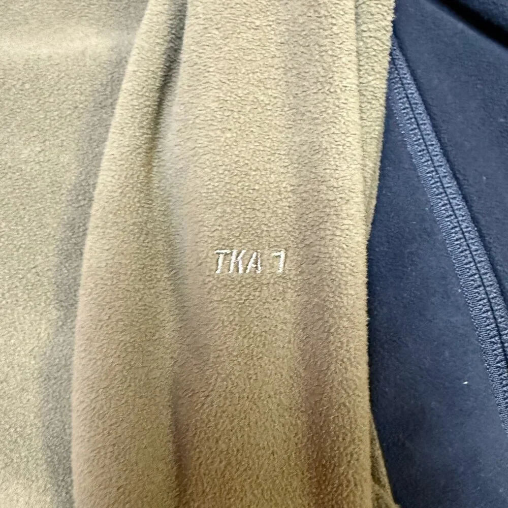 The North Face Men’s TKA 100 Full-Zip Jacket L‎ Olive Green/Black EUC